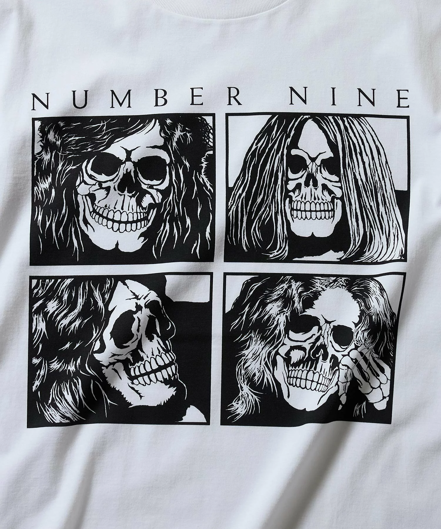 NUMBER (N)INE の Skull Box Panels Tee が発売