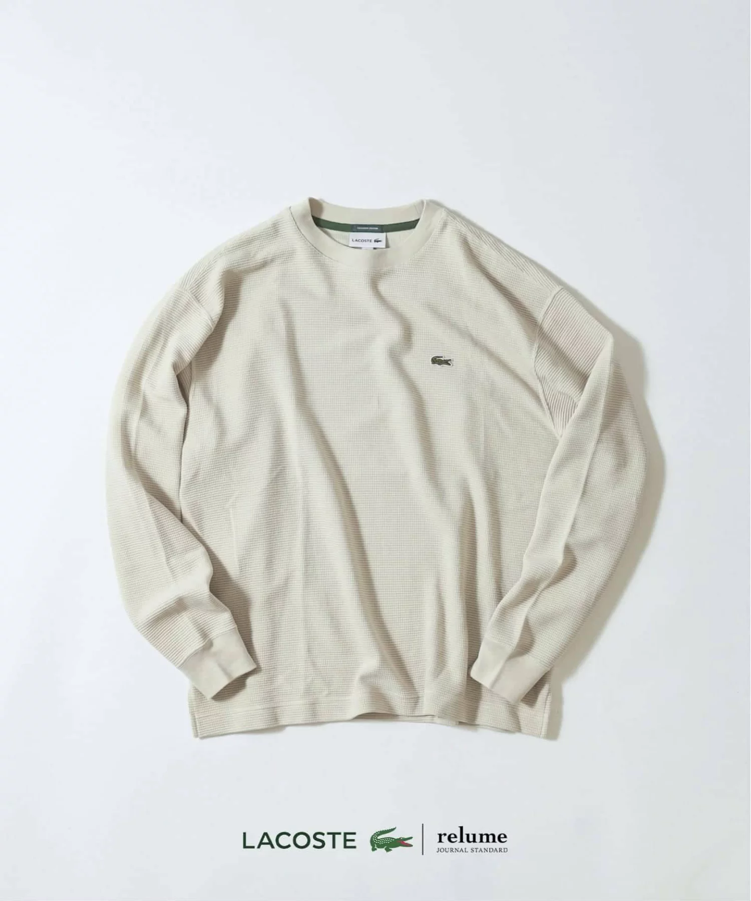 JOURNAL STANDARD relume × LACOSTE の Heavy Pique L/S Tee が発売