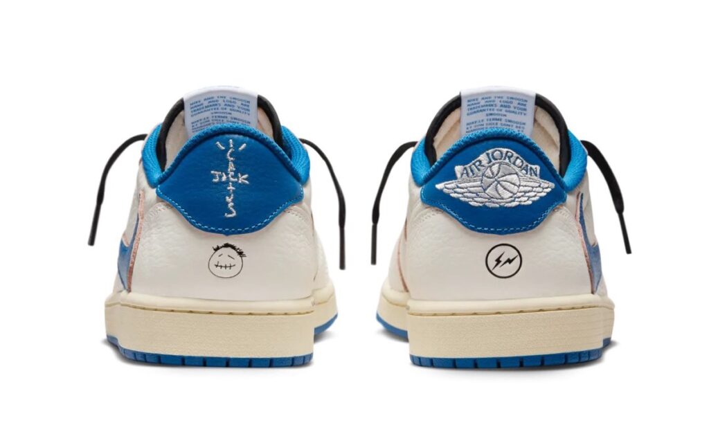 Travis Scott × fragment design × NIKE AIR JORDAN 1 LOW のオフィシャル画像が公開