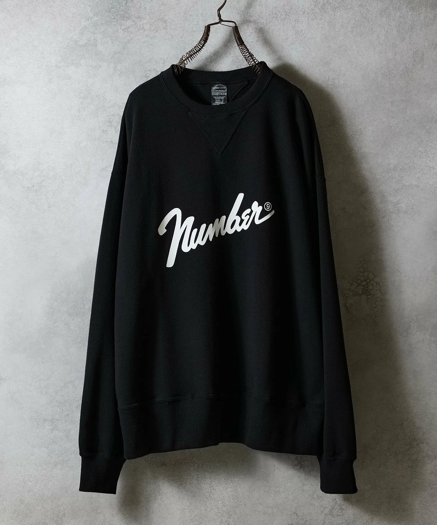 NUMBER (N)INE 2025年秋冬コレクションより Crewneck Sweatshirt が発売