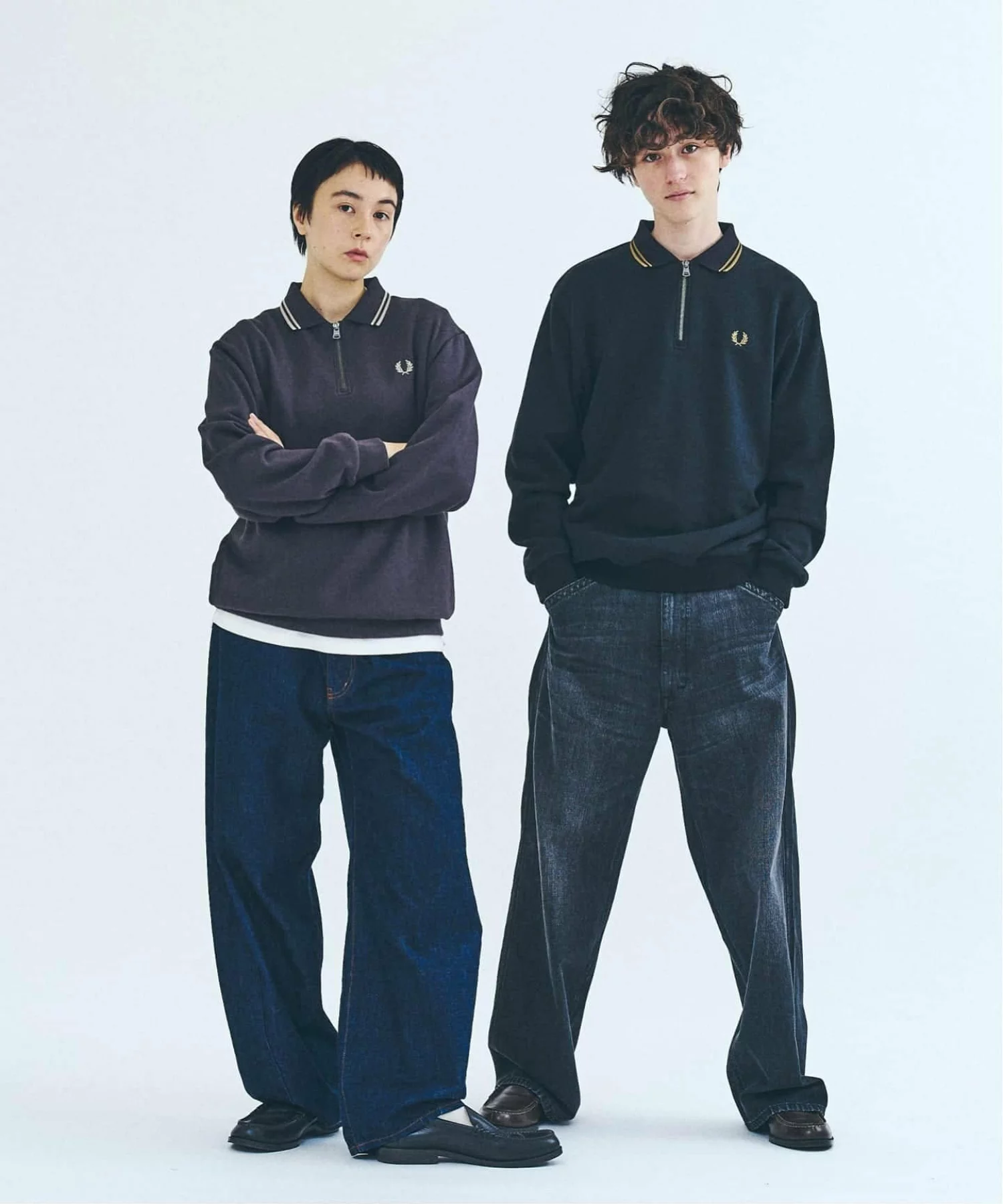 417 EDIFICE × FRED PERRY の Half Zip Rib Collar Sweat が発売