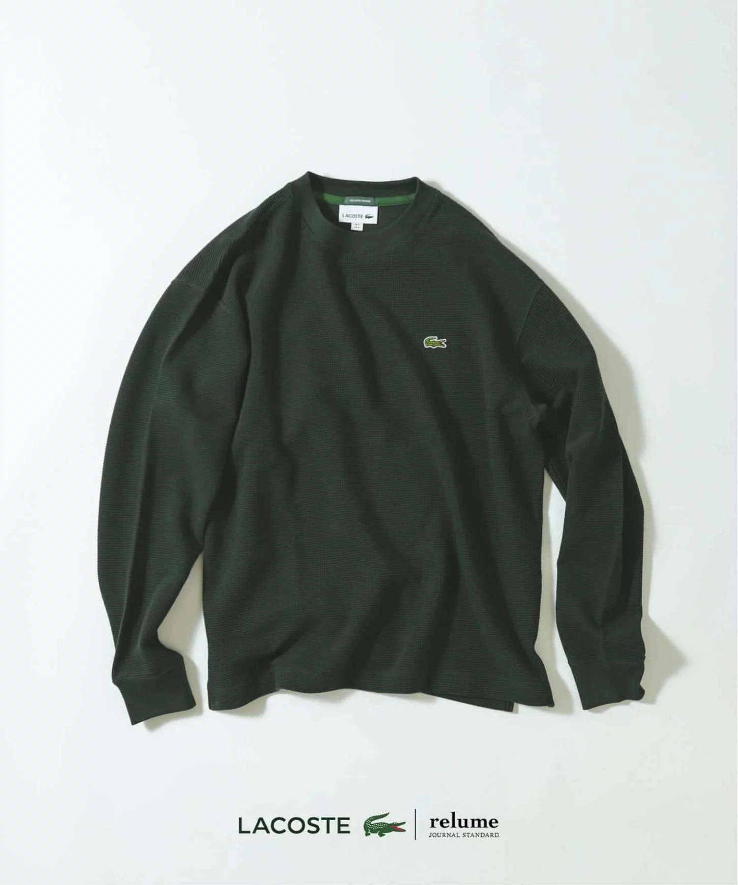JOURNAL STANDARD relume × LACOSTE の Heavy Pique L/S Tee が発売