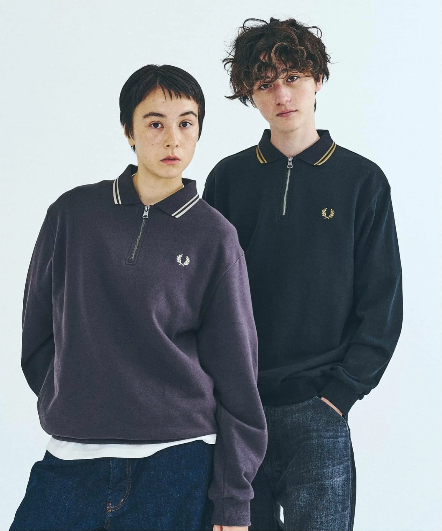 417 EDIFICE × FRED PERRY の Half Zip Rib Collar Sweat が発売