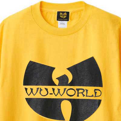 Wu-Tang Clan によるオフィシャルブランド WU-WORLD の Logo Tee が発売