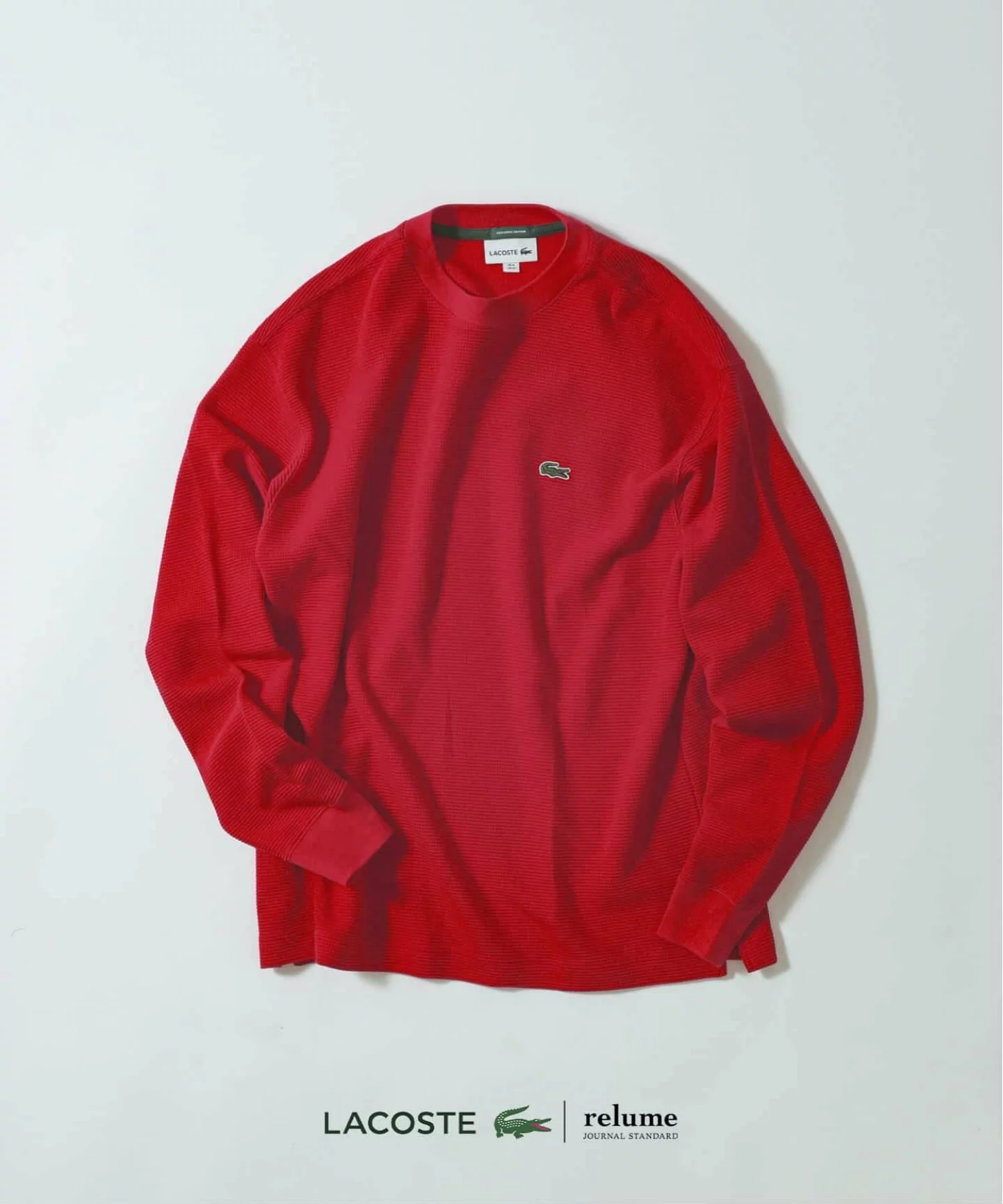 JOURNAL STANDARD relume × LACOSTE の Heavy Pique L/S Tee が発売