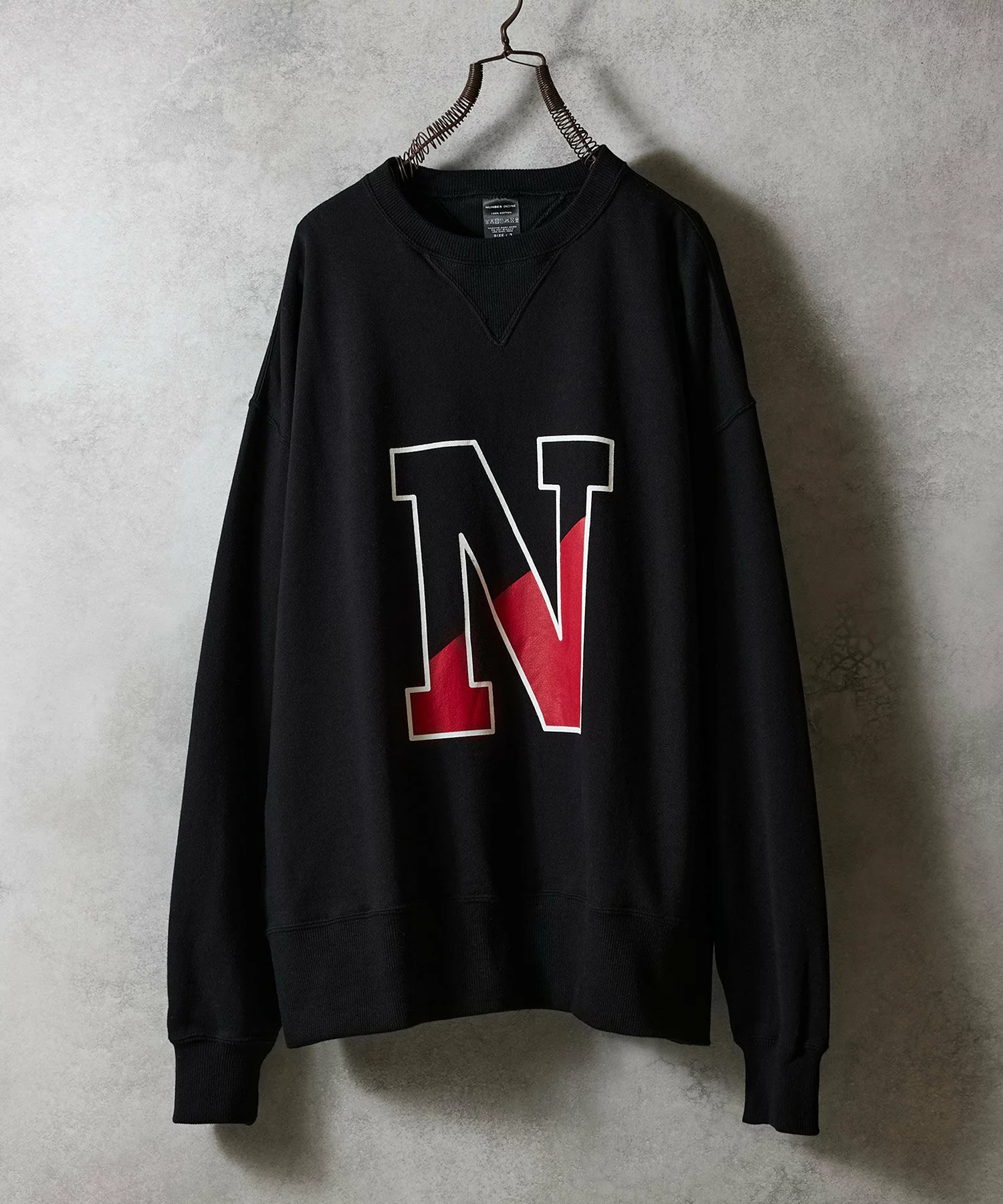 NUMBER (N)INE 2025年秋冬コレクションより Crewneck Sweatshirt が発売