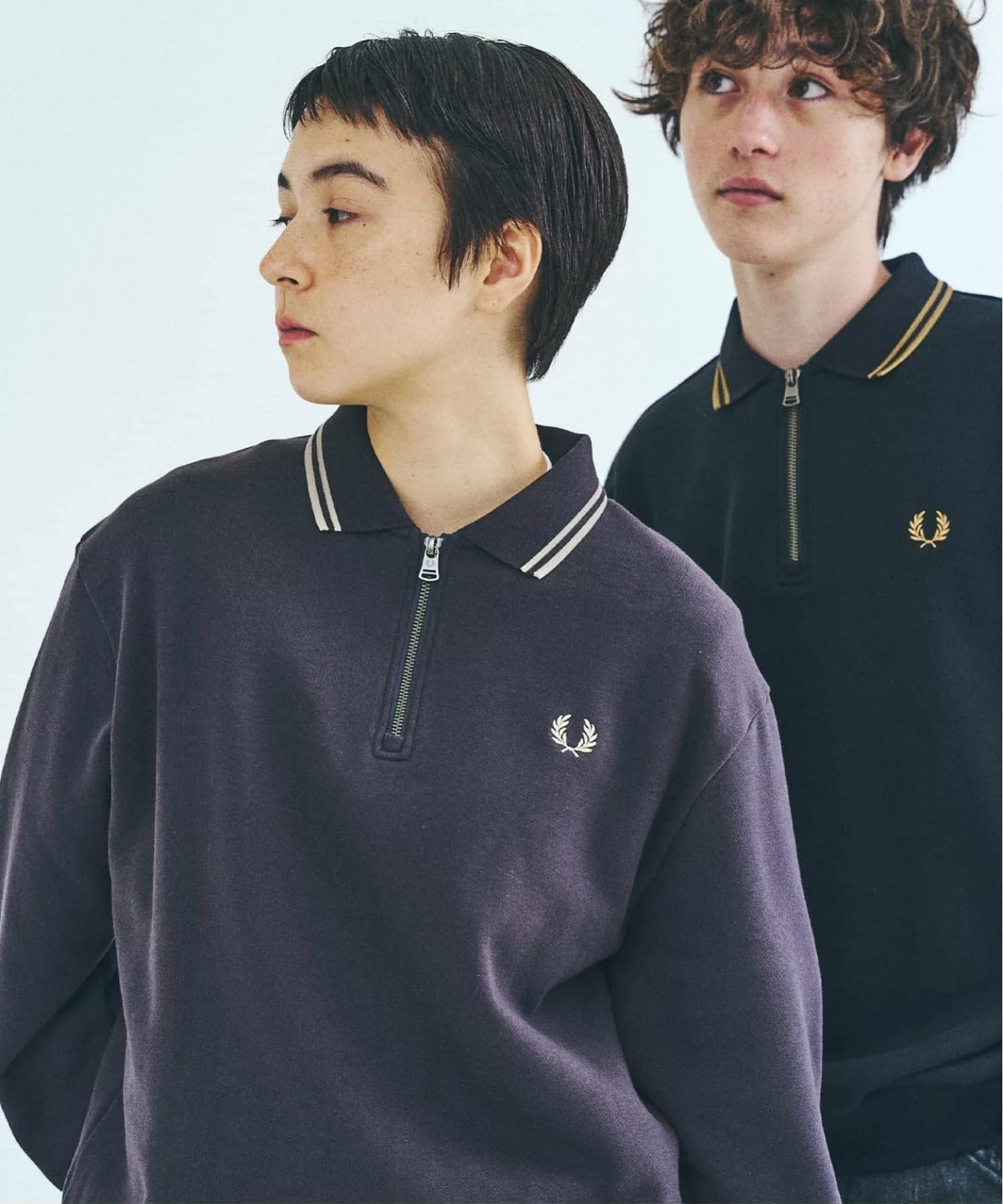 417 EDIFICE × FRED PERRY の Half Zip Rib Collar Sweat が発売