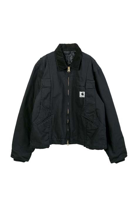 【sacai × Carhartt】25aw レザージャケット ブラック 1 sacai - sacai 25AW レザージャケットサカイレザージャケットの