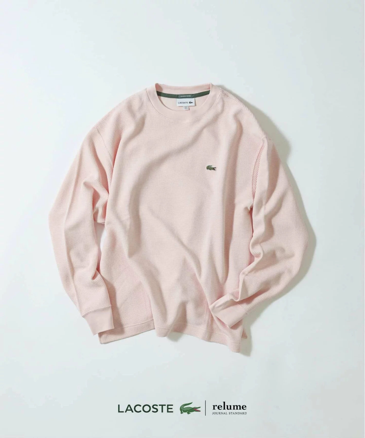 JOURNAL STANDARD relume × LACOSTE の Heavy Pique L/S Tee が発売