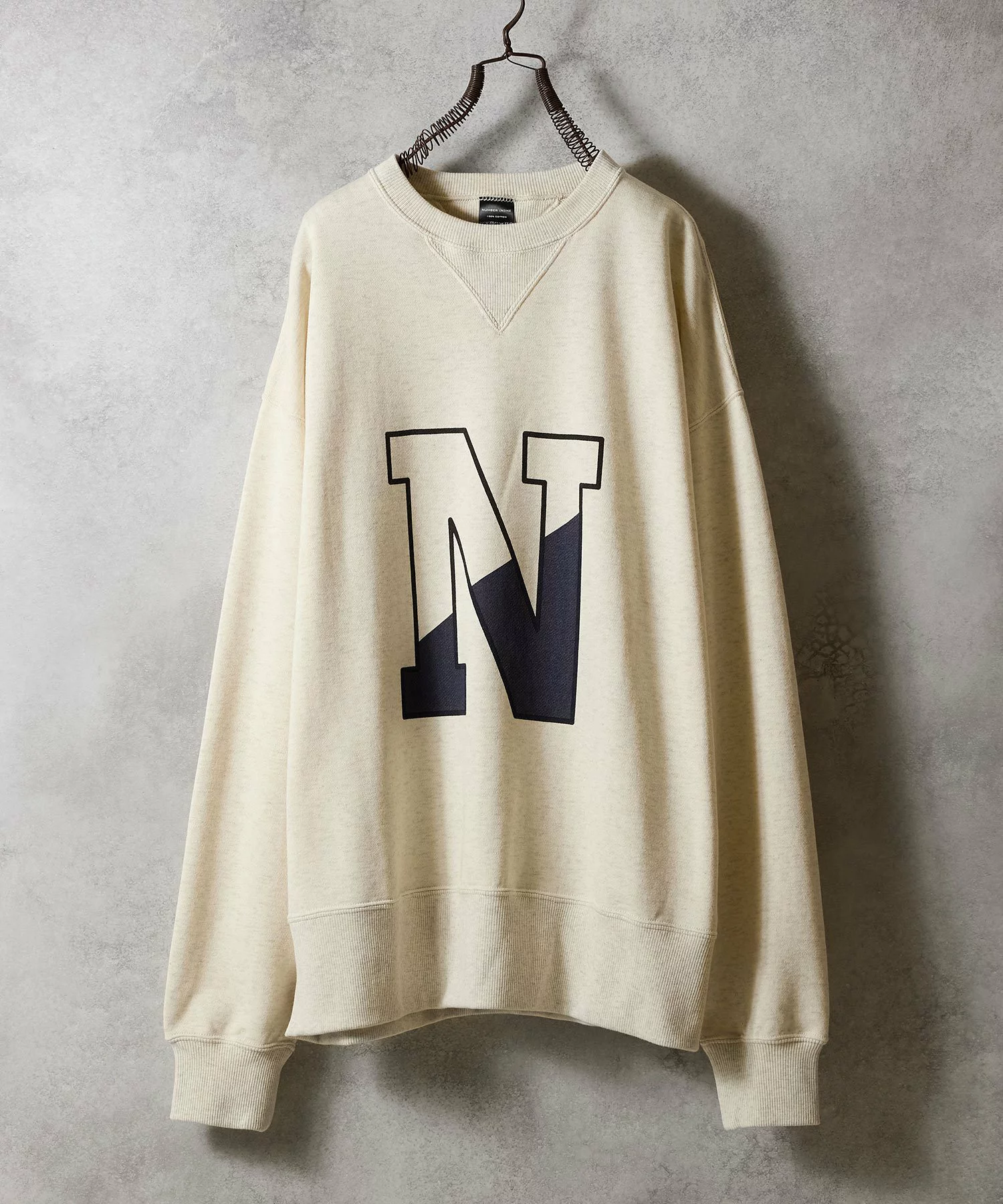 NUMBER (N)INE 2025年秋冬コレクションより Crewneck Sweatshirt が発売