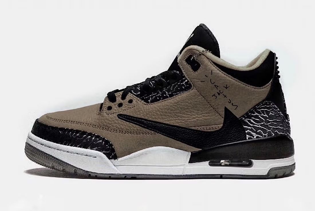 Travis Scott × NIKE AIR JORDAN 3 のモックアップが公開