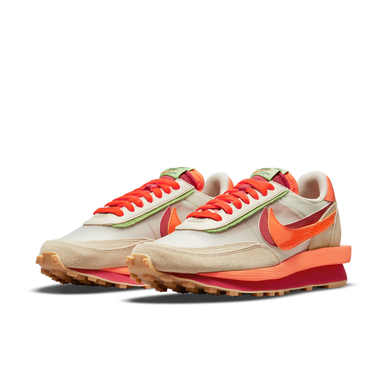 sacai × CLOT × NIKE の LD WAFFLE "Orange Blaze" が発売