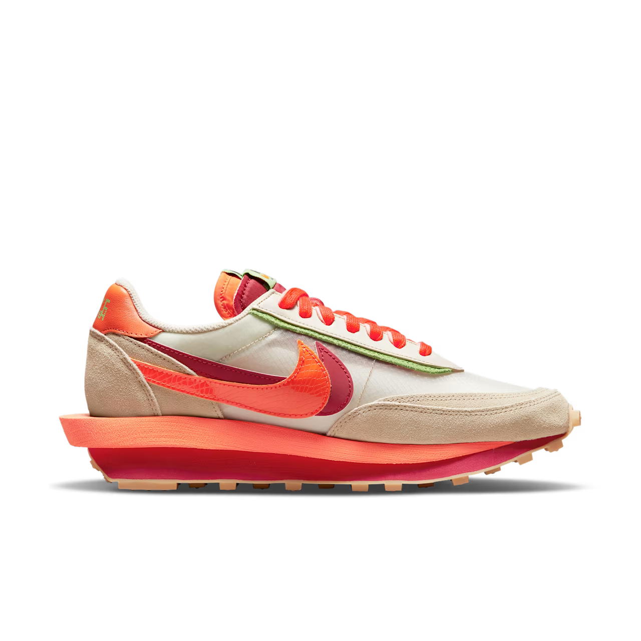 sacai × CLOT × NIKE の LD WAFFLE "Orange Blaze" が発売