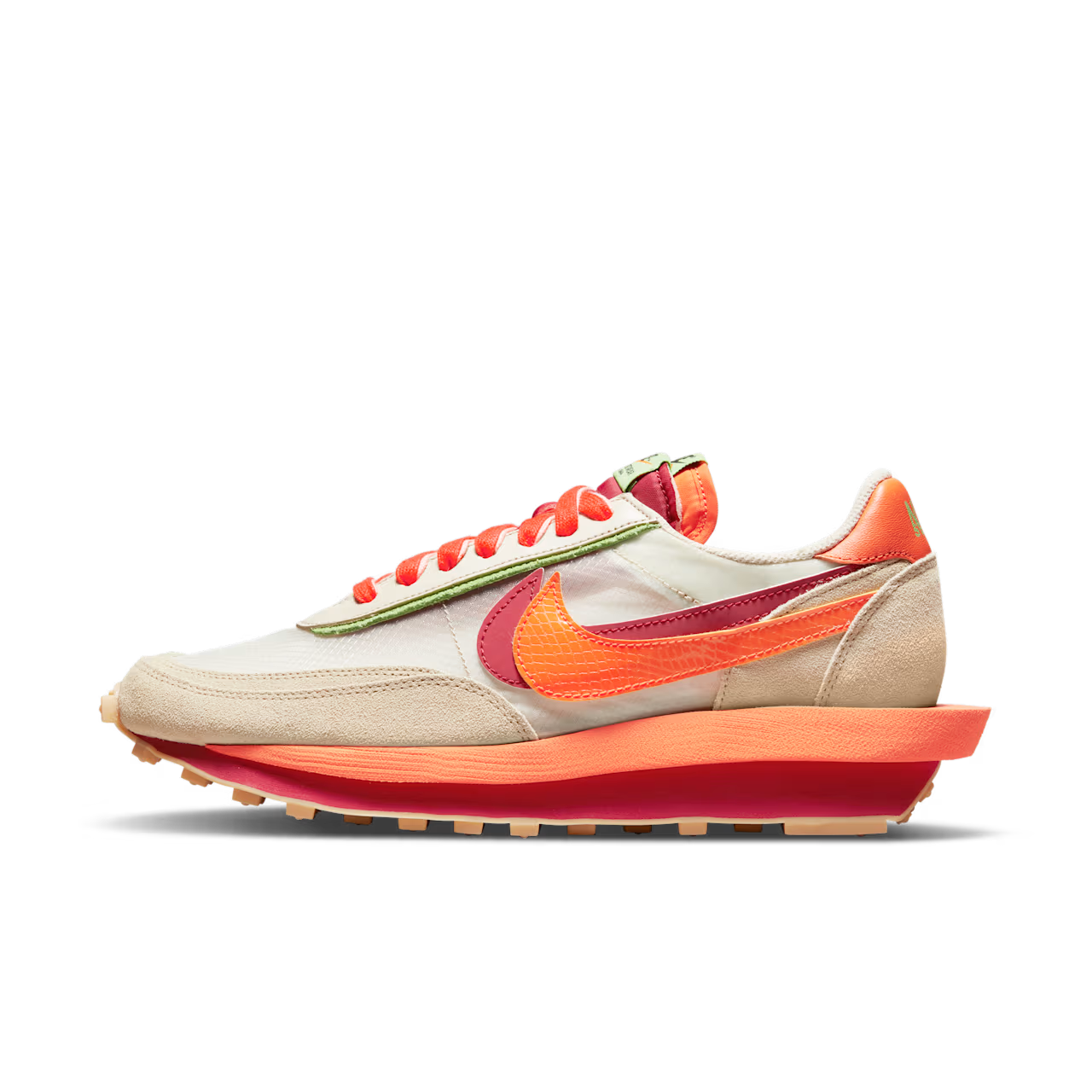 sacai × CLOT × NIKE の LD WAFFLE "Orange Blaze" が発売