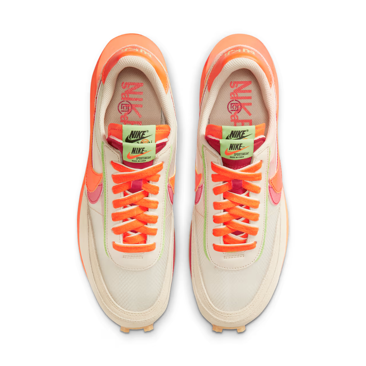 sacai × CLOT × NIKE の LD WAFFLE "Orange Blaze" が発売