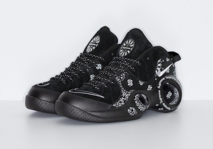 Supreme × NIKE の AIR ZOOM FLIGHT 95 SP “Black/White” が発売