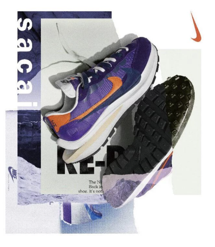sacai × NIKE の VAPORWAFFLE “Dark Iris” が発売