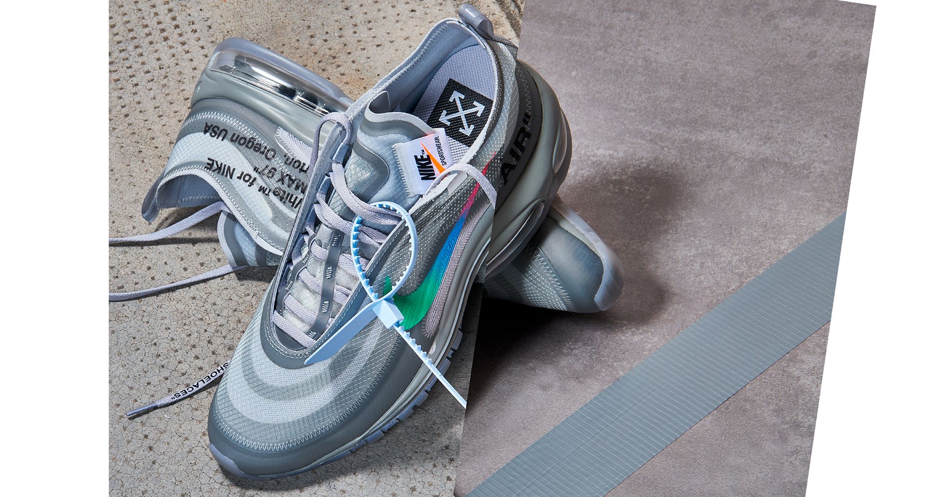 Off-White™ × NIKE の AIR MAX 97 “Grey” が発売