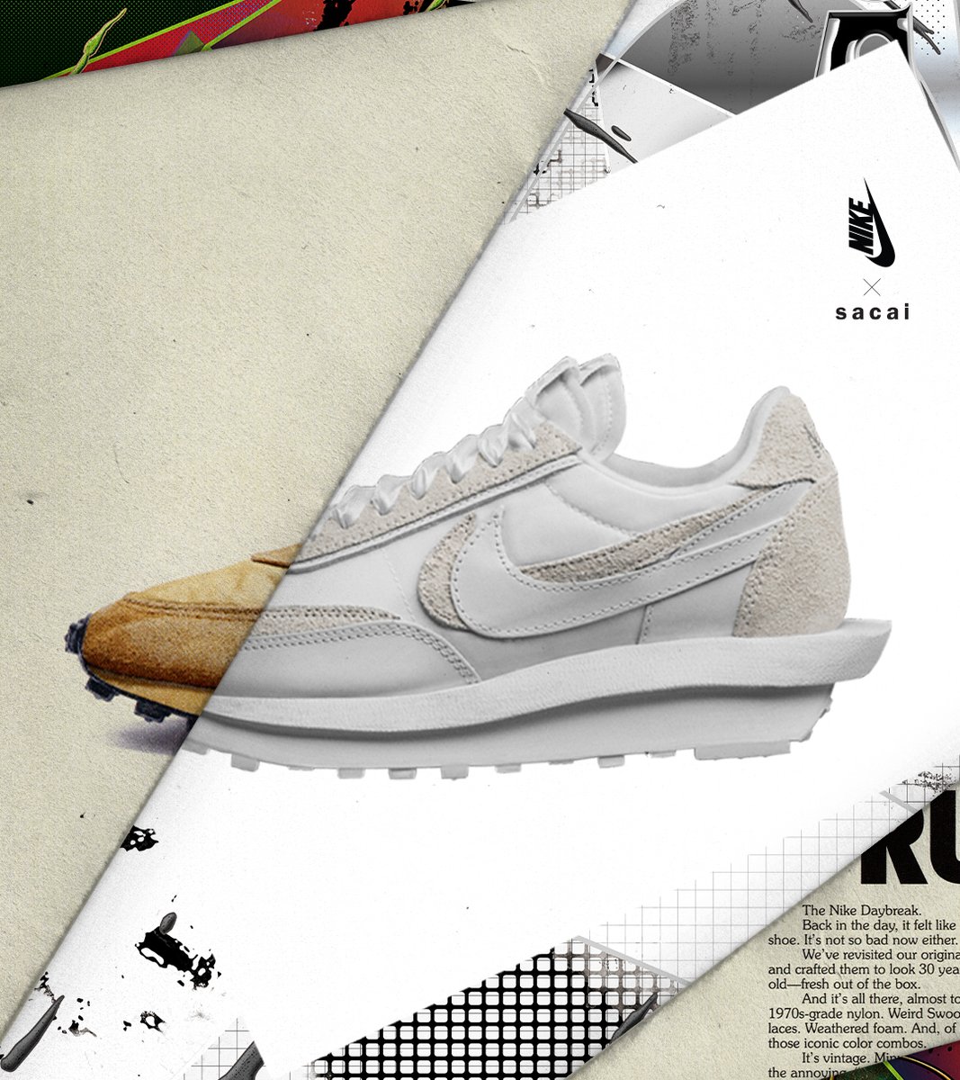 sacai x NIKE の LDWaffle “Triple White” が発売