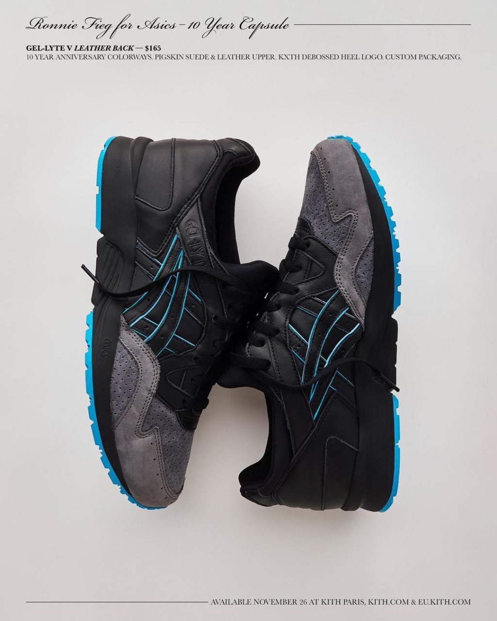 KITH × ASICS の GEL-LYTE 5 "Leather Back" が発売