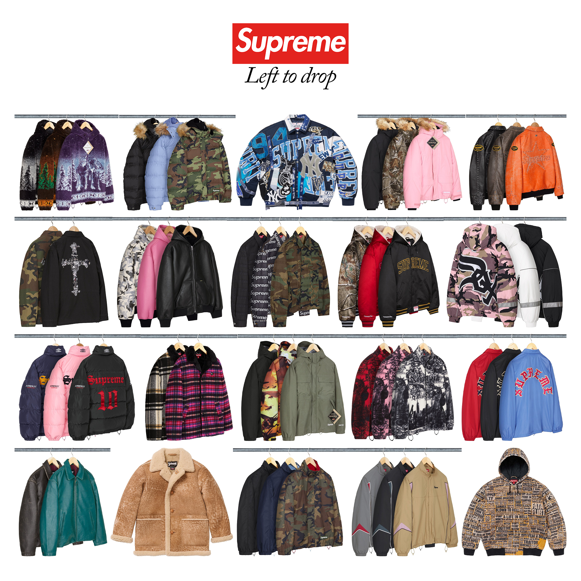 Supreme 2025年秋冬コレクションにおける残りの販売アイテム一覧が公開