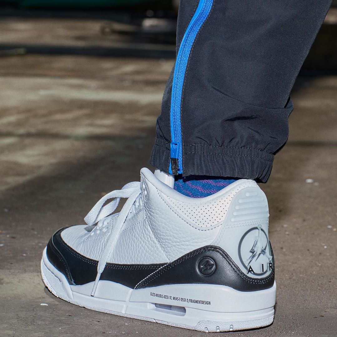 fragment design × NIKE AIR JORDAN 3 "White/Black" が発売 