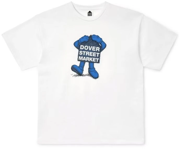 KAWS × Dover Street Market の Fluro Rebellion Tee “White/Blue” が発売