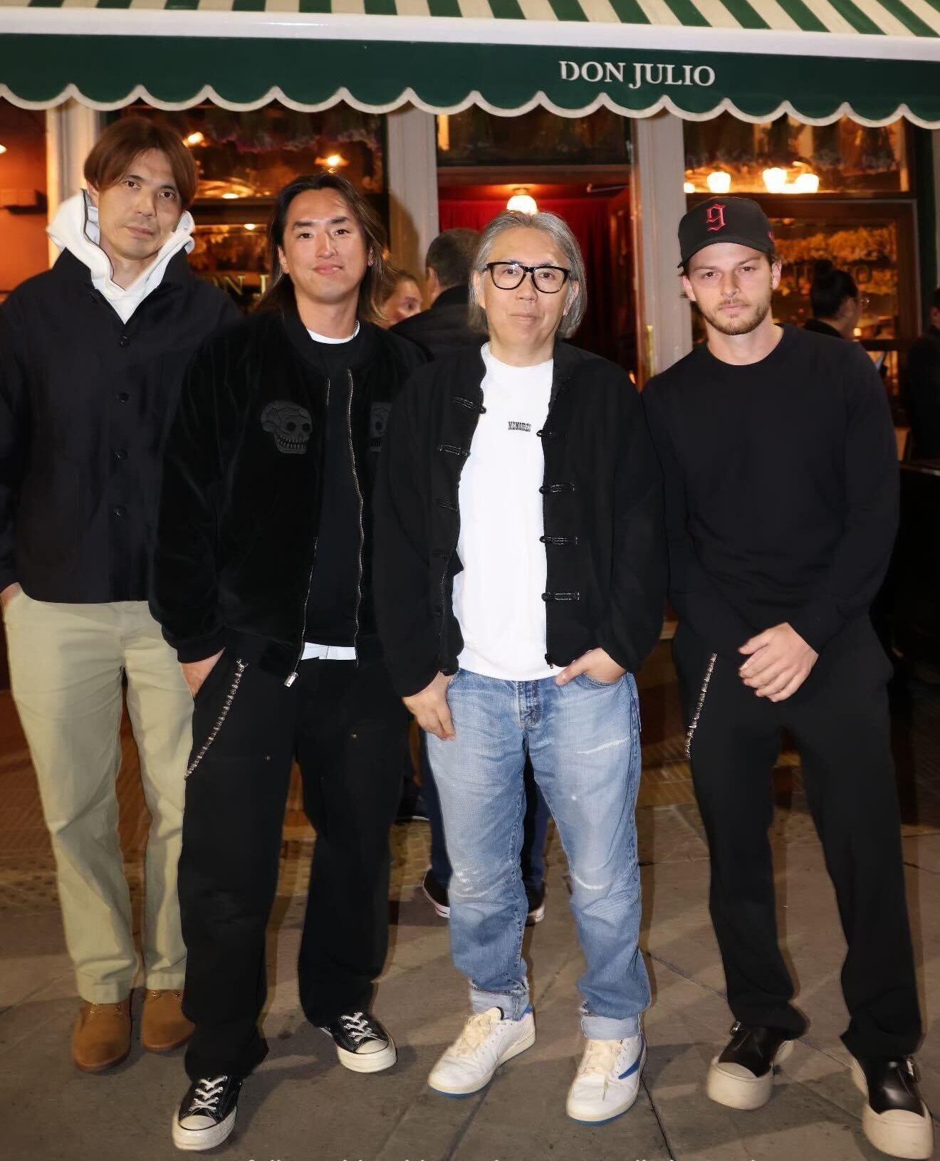 藤原ヒロシ が Travis Scott × fragment design × NIKE AIR JORDAN 1 LOW を着用