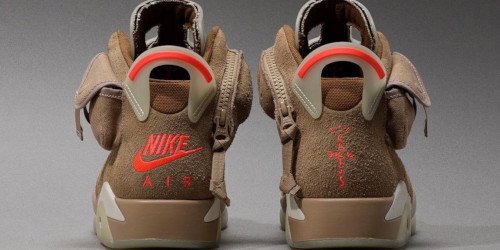 Travis Scott × NIKE の AIR JORDAN 6 “British Khaki” が発売