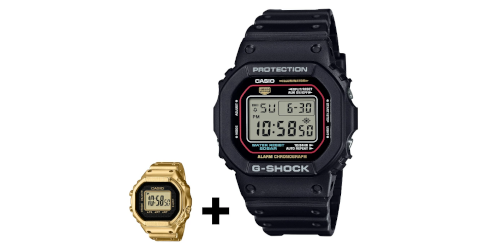 CASIO リングウォッチ “Gold” と G-SHOCK DW-5600RL のセット販売が開始