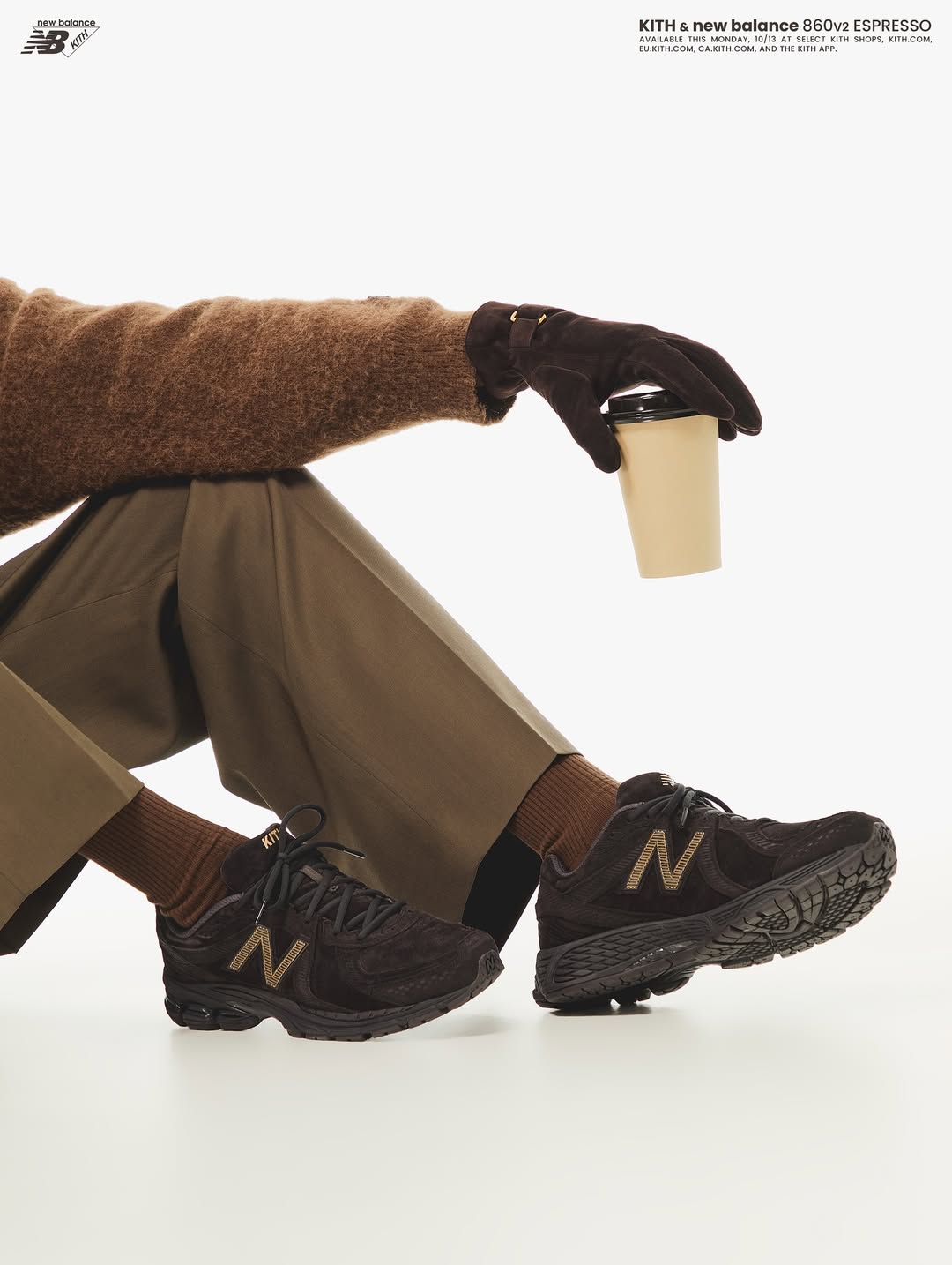 KITH × New Balance 860v2 "Espresso" が10月13日(月)発売