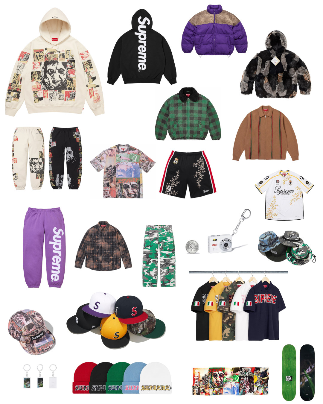 応援グッズ Supreme x New Era fw 2025 Supreme Bones Box Logo New Era (FW25) - $54