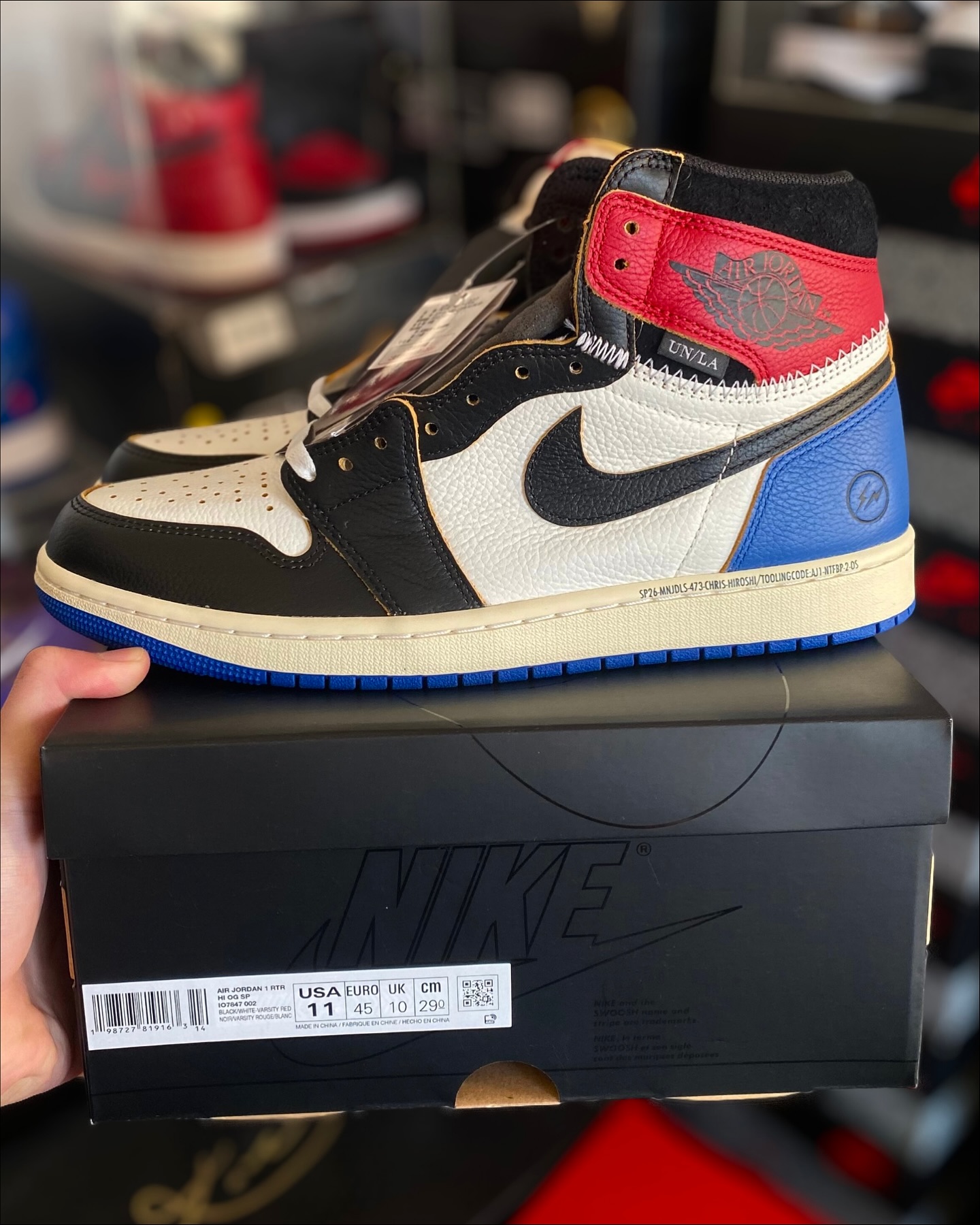 fragment design × UNION × NIKE AIR JORDAN 1 が計3色展開で2926年2月に発売予定