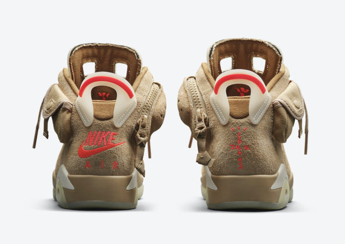 Travis Scott × NIKE の AIR JORDAN 6 “British Khaki” が発売