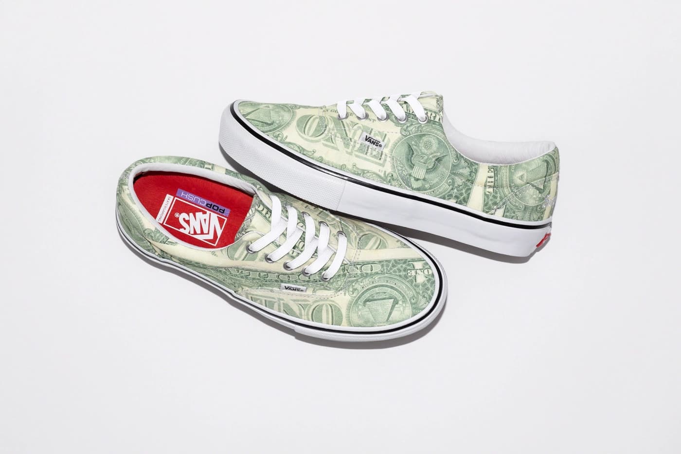 Supreme × VANS の SKATE ERA "Dollar Bill Green" が発売