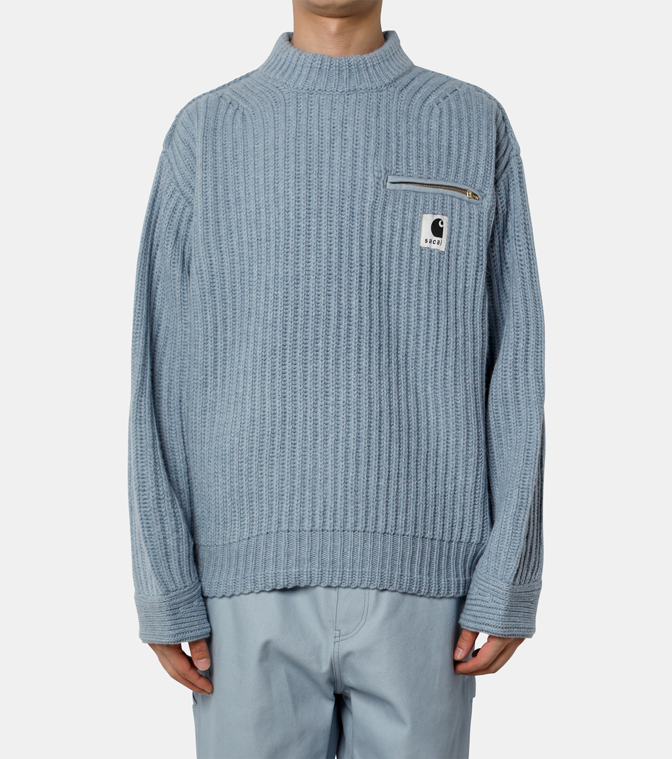 sacai × Carhartt WIP の Knit Pullover Detroit が発売