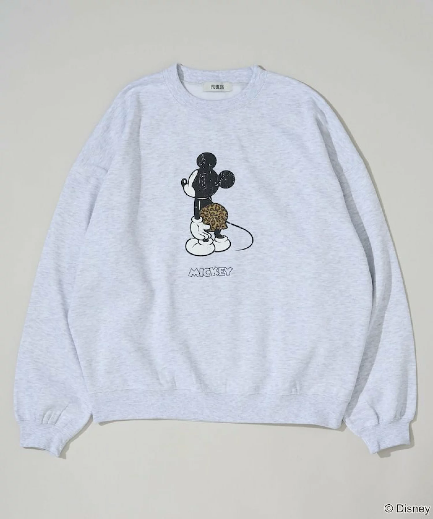 PUBLUX × Mickey Mouse の Graphic Sweat が発売