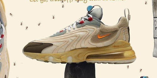 Travis Scott × NIKE の AIR MAX 270 REACT “Cactus Trails” が発売