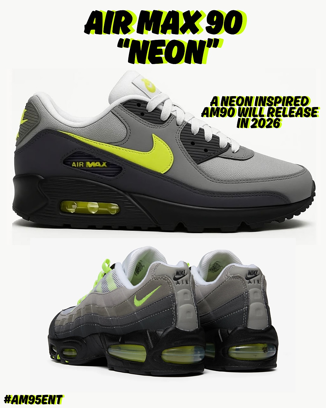 NIKE AIR MAX 90 “Neon” が2026年発売予定