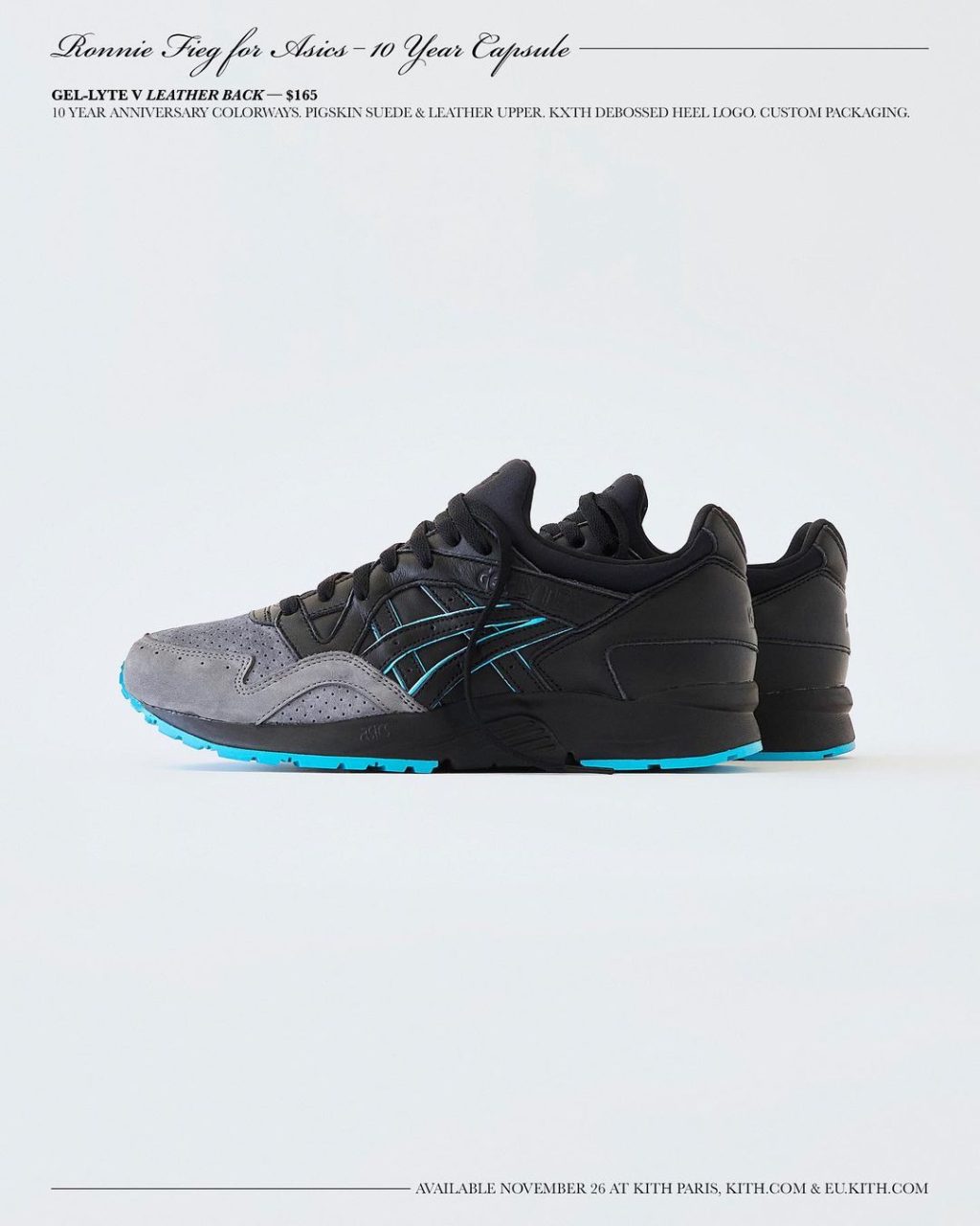 KITH × ASICS の GEL-LYTE 5 "Leather Back" が発売