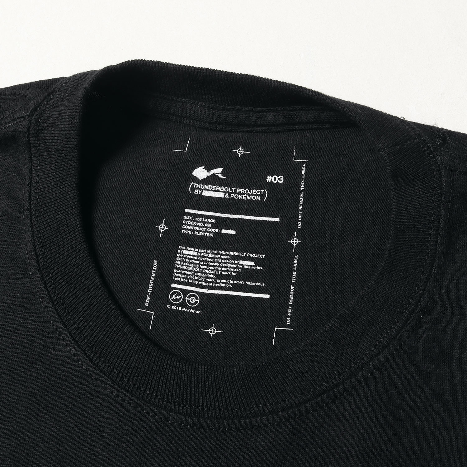 fragment design × Pokémon の Thunderbolt roject L/S Tee が発売