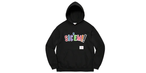 Supreme × WTAPS の Sic'em! Hooded Sweatshirt "Black" が発売