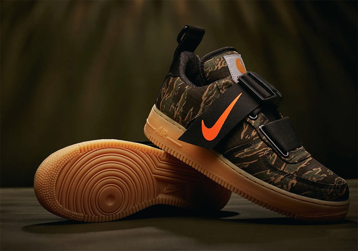 Carhartt WIP x NIKE の AIR FORCE 1 UTILITY LOW "Camo" が発売