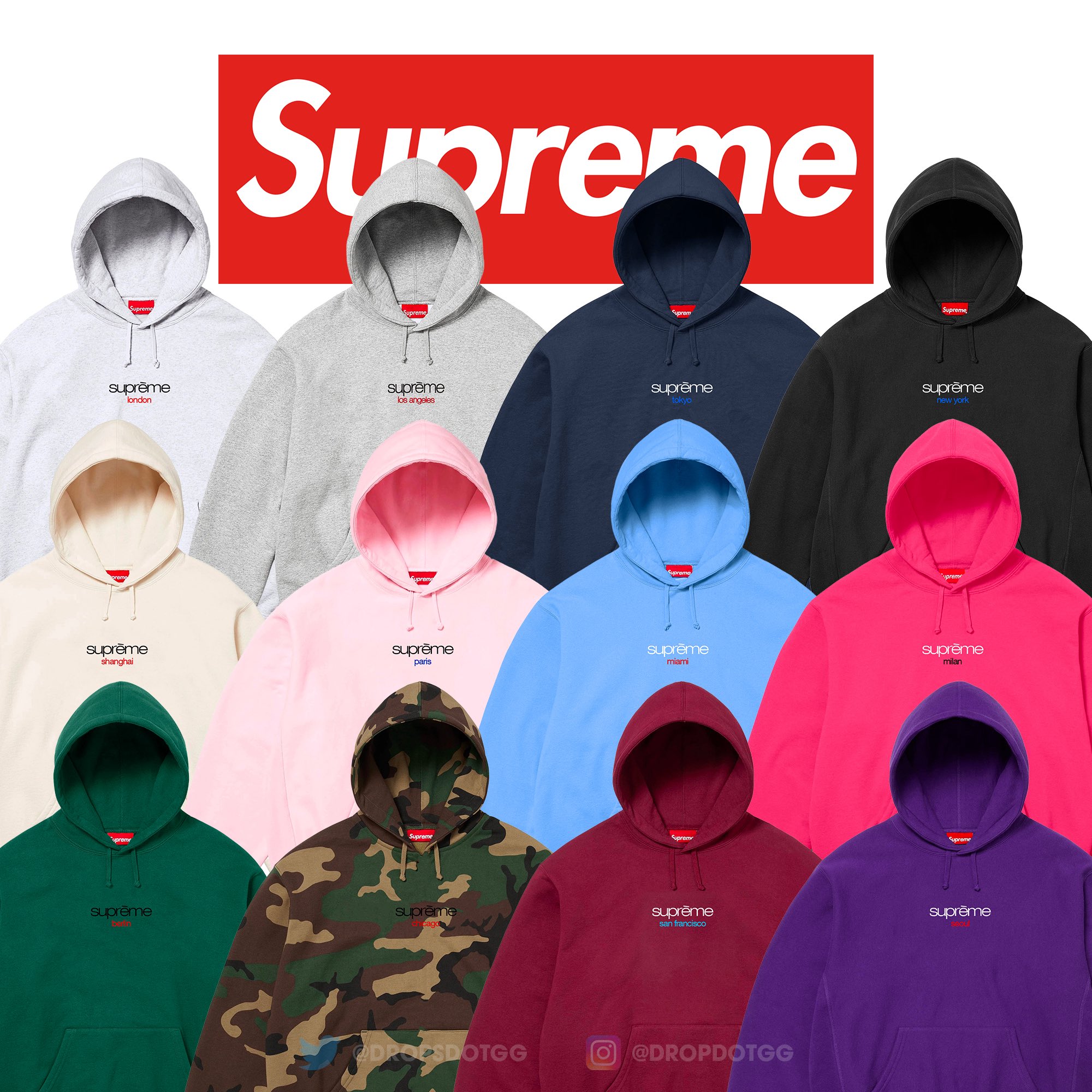Supreme Classic Logo Shop Hoodies が今シーズン発売予定