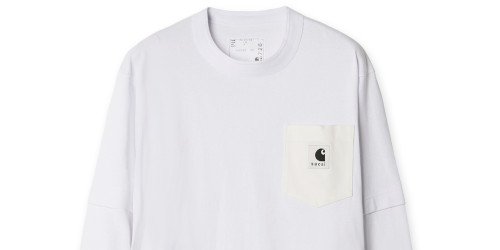 sacai × Carhartt WIP の L/S T-Shirt “White” が発売