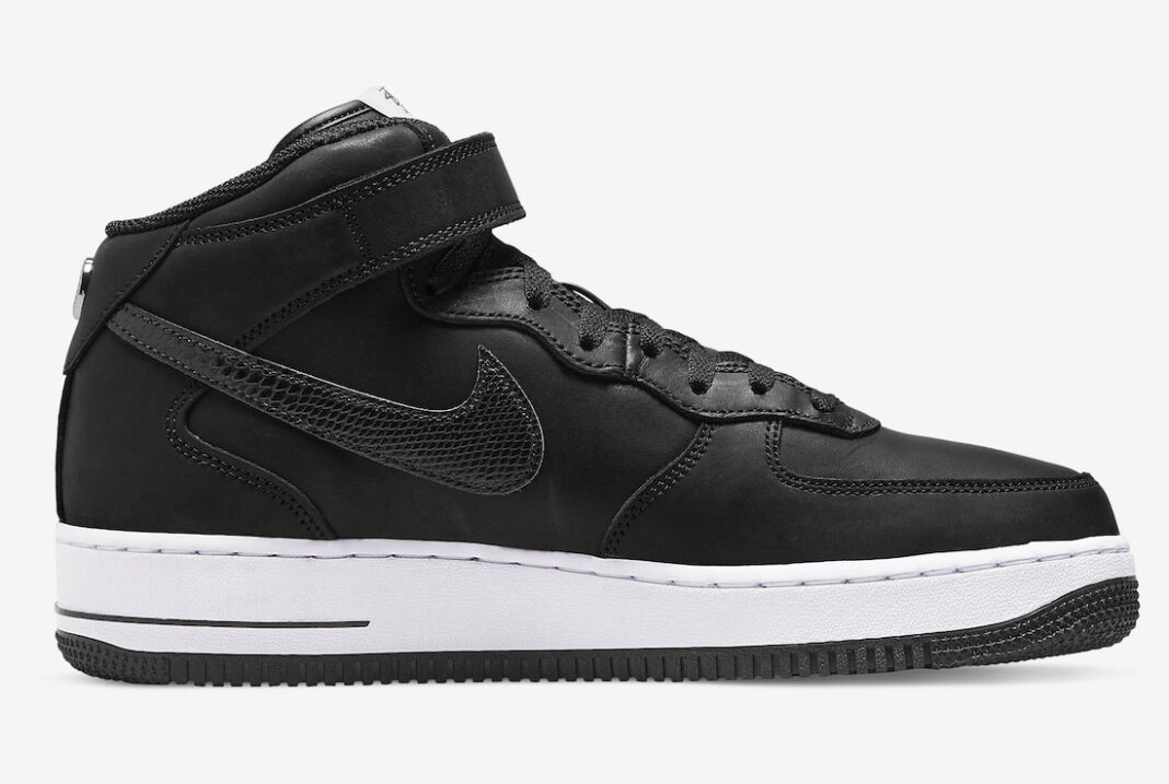 Stüssy × NIKE の AIR FORCE 1 MID “Black” が発売