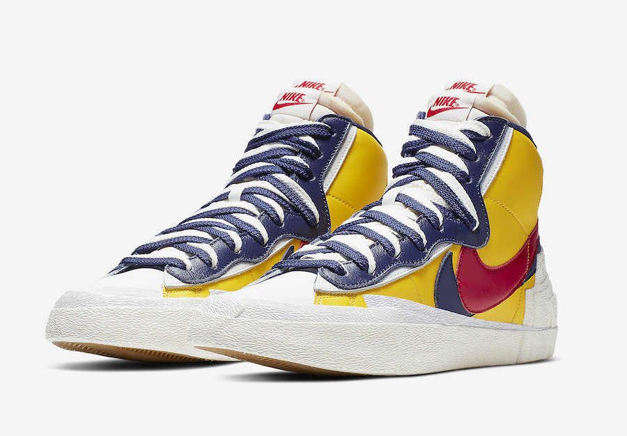 sacai × NIKE の BLAZER MID “Varsity Maize” が発売