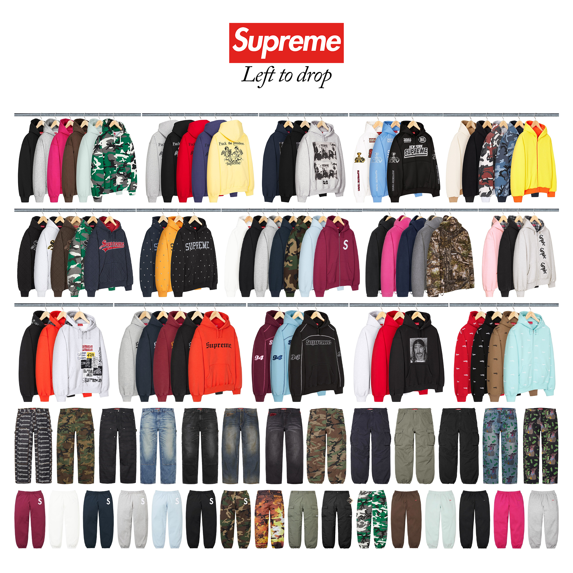 Supreme 2025年秋冬コレクションにおける残りの販売アイテム一覧が公開