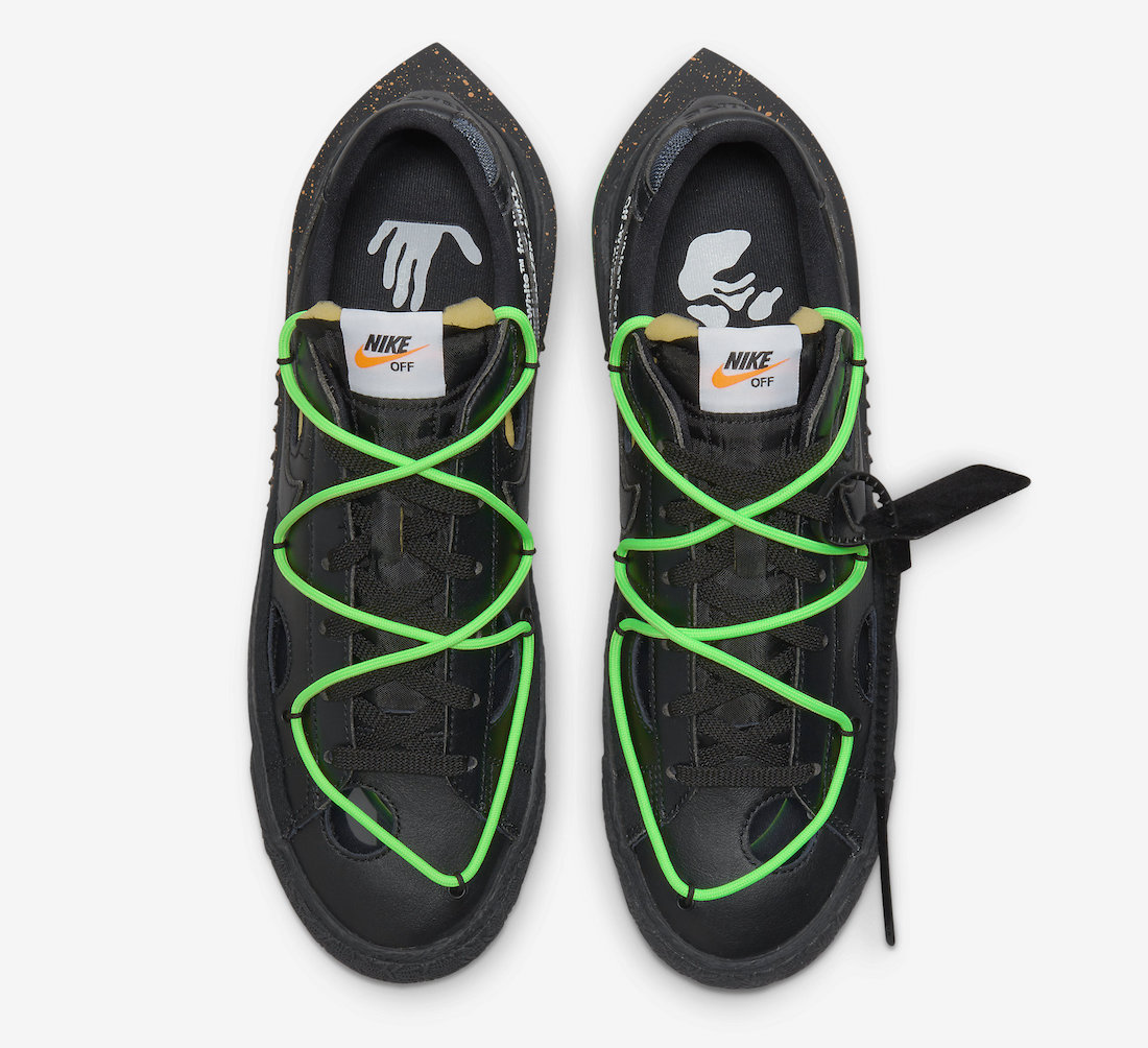 Off-White™ × NIKE の BLAZER LOW “Black/Electro Green” が発売