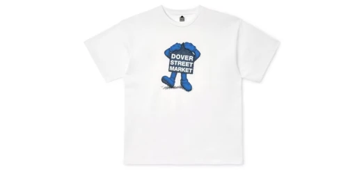 KAWS × Dover Street Market の Fluro Rebellion Tee “White/Blue” が発売